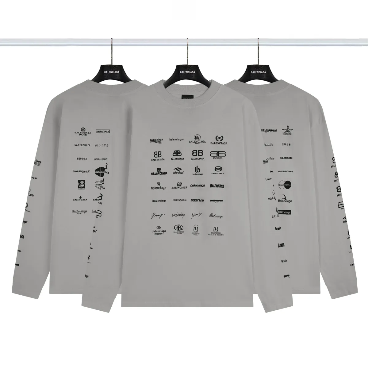 Balenciaga Classic LOGO T💰P110 32s 240g Authentic +Sizes ＋ Logo Size：Xs-L ：